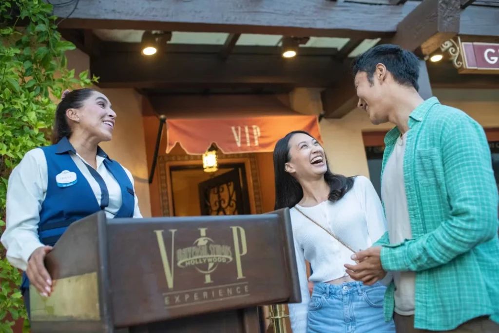 VIP welcome at the entrance